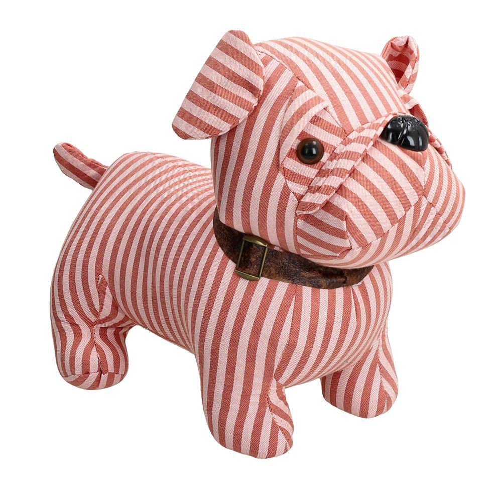 Zaustavljalec vrat Urban Pets, Pes, bel/roza, 24 cm