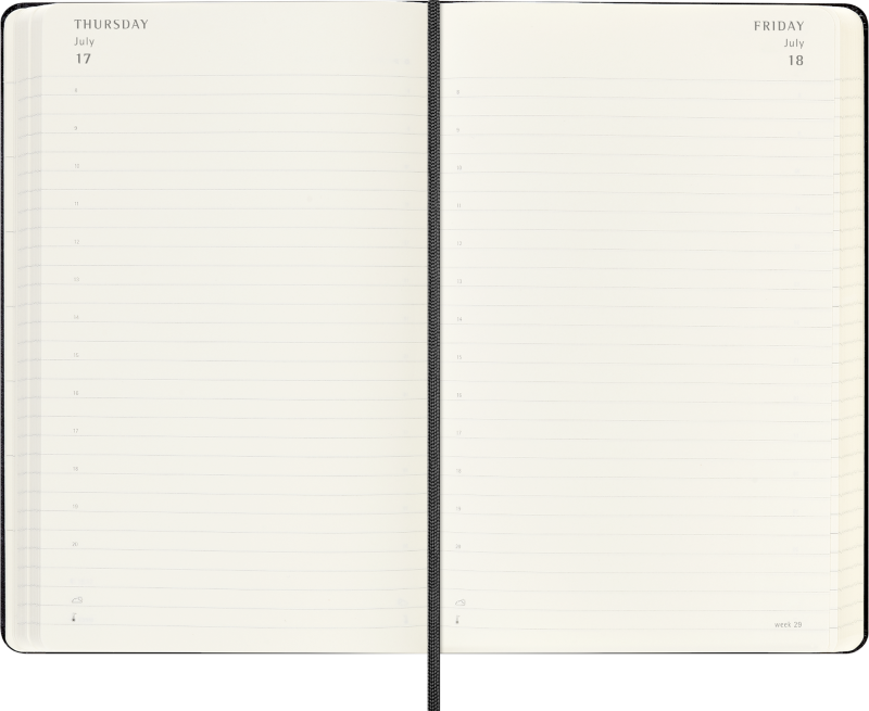 Moleskine 2026 18 Month Daily Large Hardcover Diary