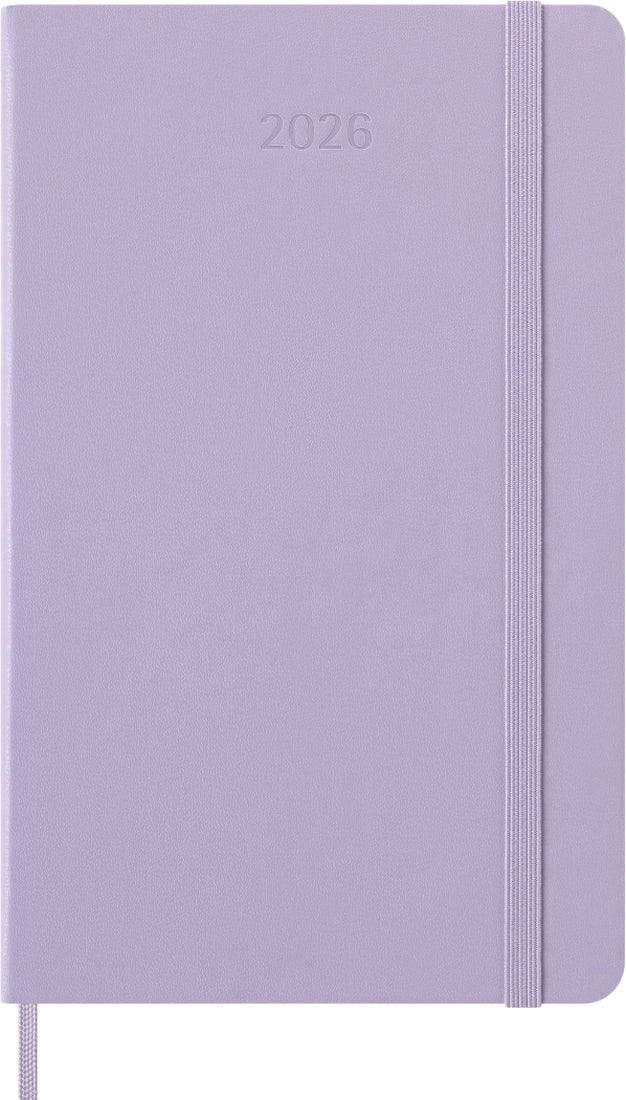 Planer Moleskine 2026, 12-mesečni, large, dnevni, trde platnice, lila