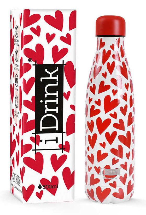 Termo steklenica i-Total, Hearts, 500 ml