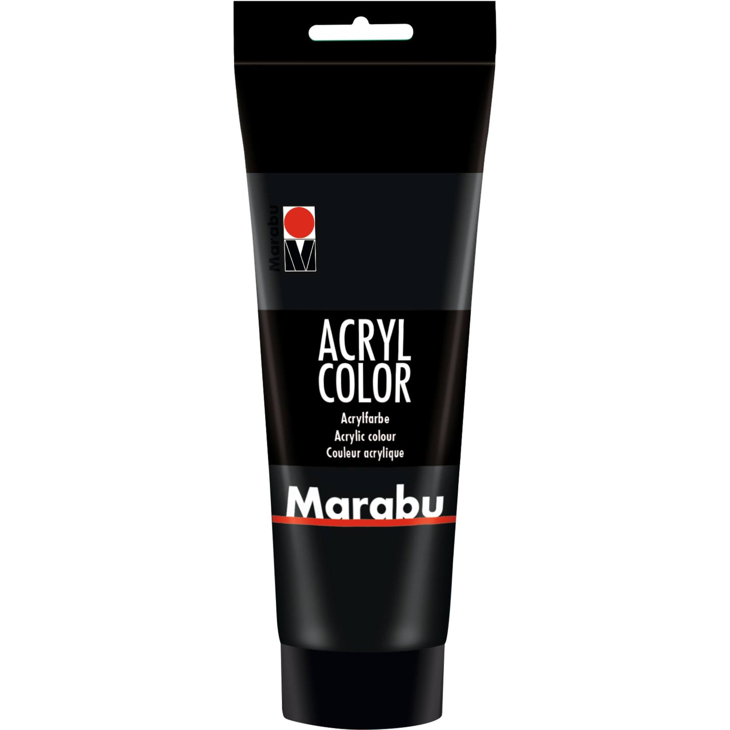 Akrilna barva Marabu, črna 073, 225 ml