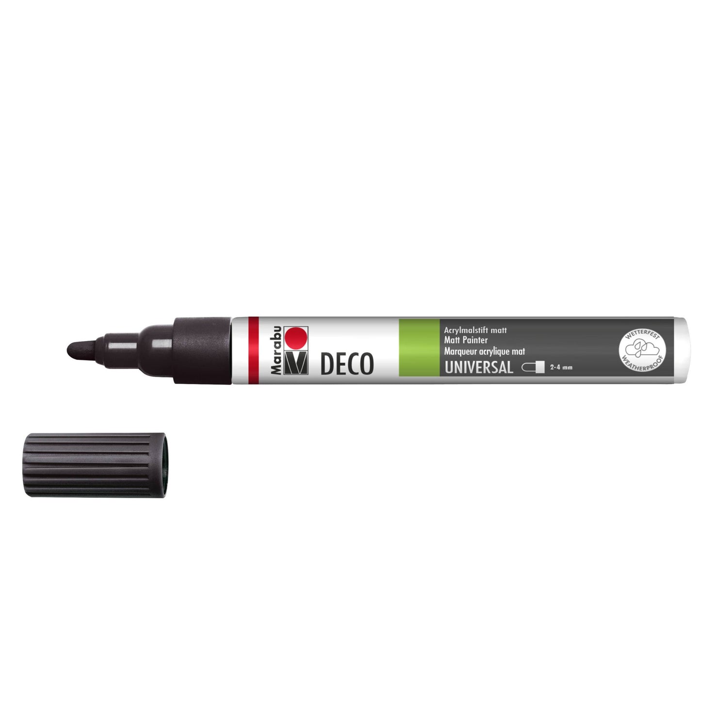 Marker Marabu Deco painter, črna 073, 2-4 mm