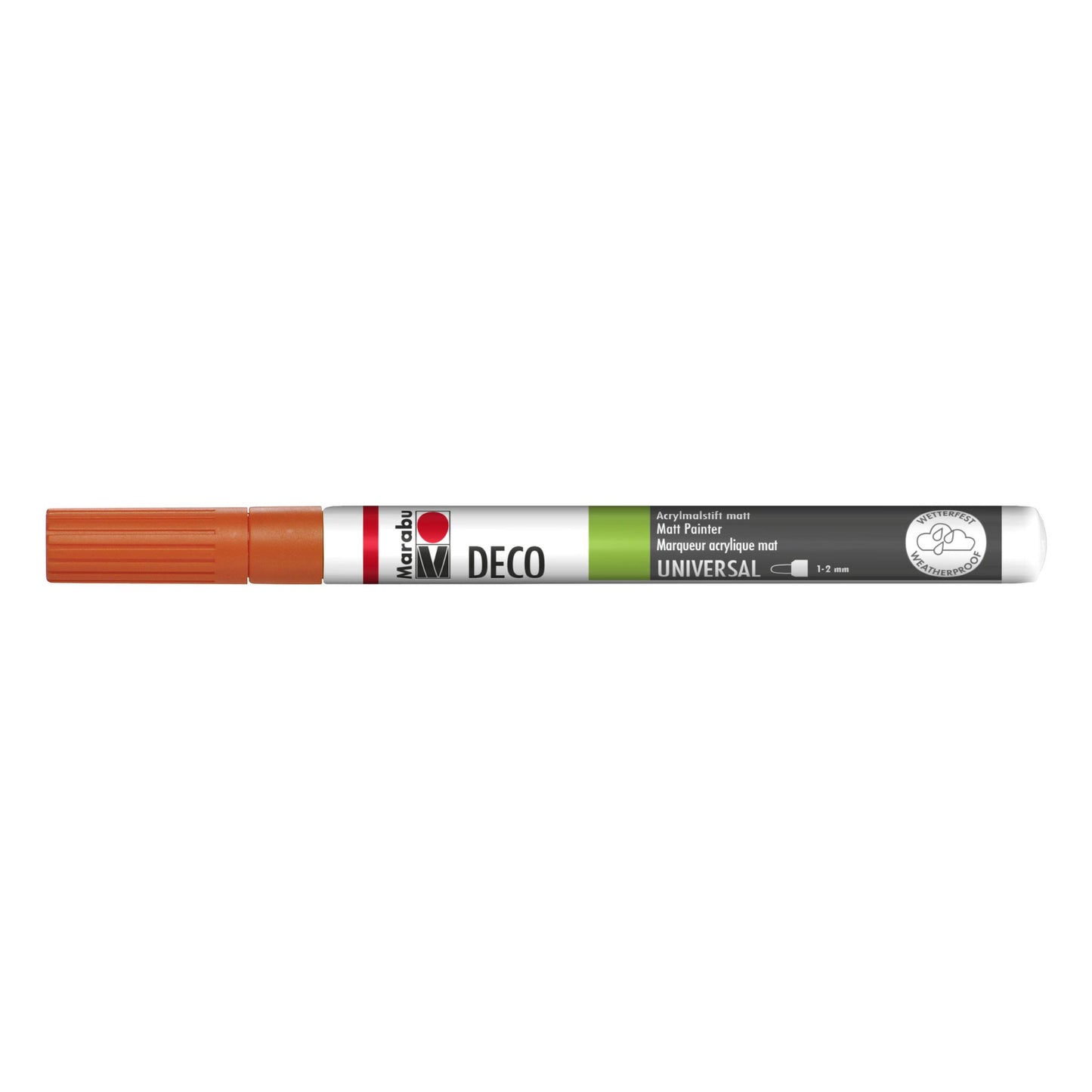 Marker Marabu Deco painter, mandarinasto oranžna 225, 1-2 mm