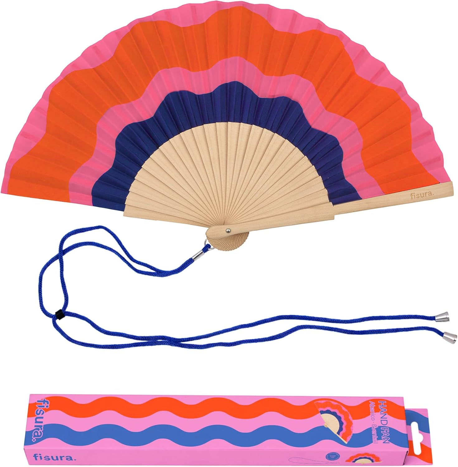 Pahljača Fisura, Pink and Blue