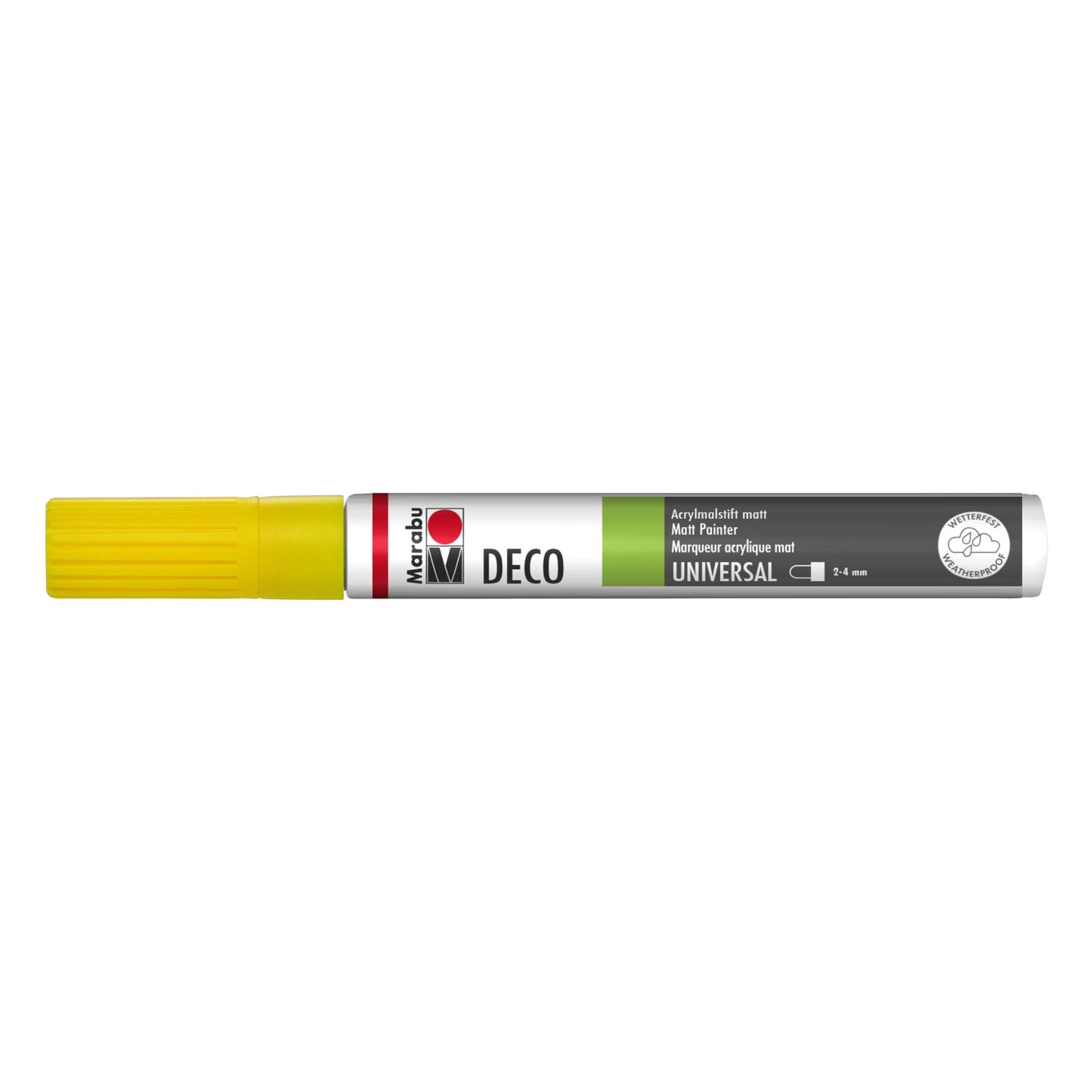 Marker Marabu Deco painter, sončno rumena 220, 2-4 mm