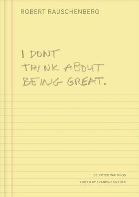 I Don't Think About Being Great