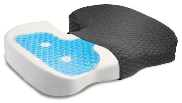 Hladilna ergonomska blazina za stol Kensingon Premium, črna