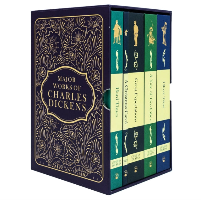Major Works of Charles Dickens 5 Books Deluxe Hardback Set
