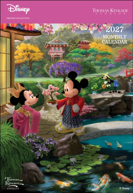 Disney Dreams Collection by Thomas Kinkade Studios 2027 Monthly Pocket Planner