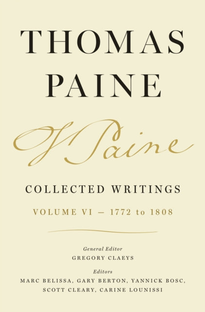 Thomas Paine Collected Writings, Volume 6