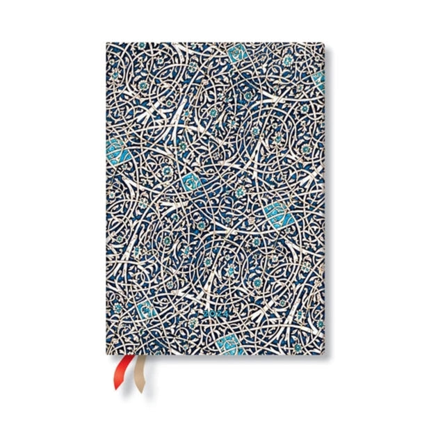 Granada Turquoise (Moorish Mosaic) Midi Verso 12-month Dayplanner 2024