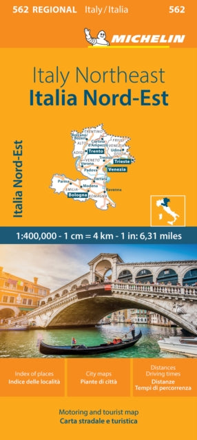 Italy Northeast - Michelin Regional Map 562