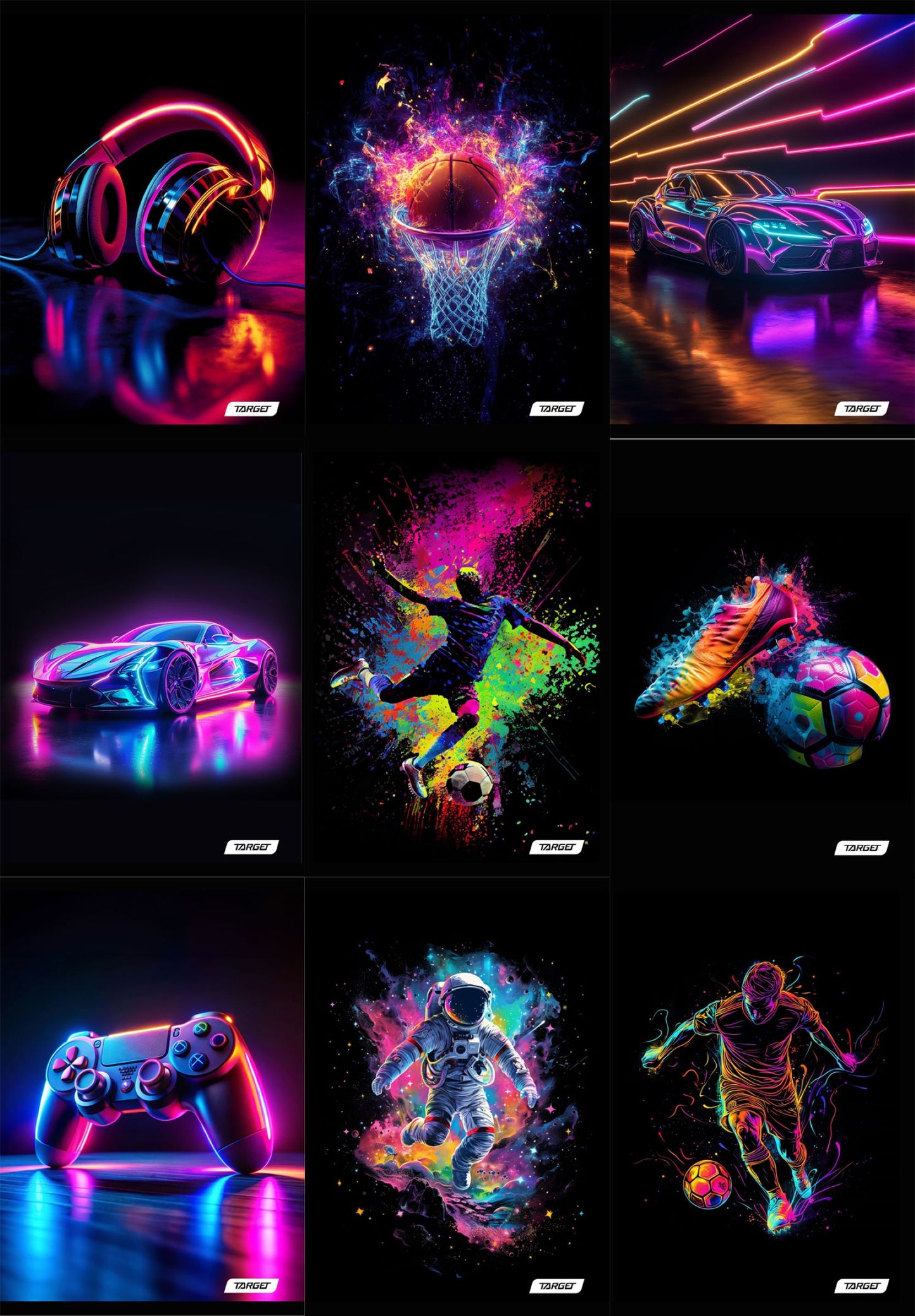 ZVEZEK A4 K TARGET 28168 52L 80G NEON VIBES (25)