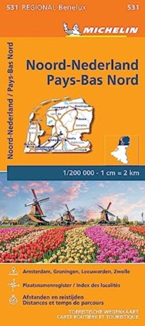 Netherlands North - Michelin Regional Map 531