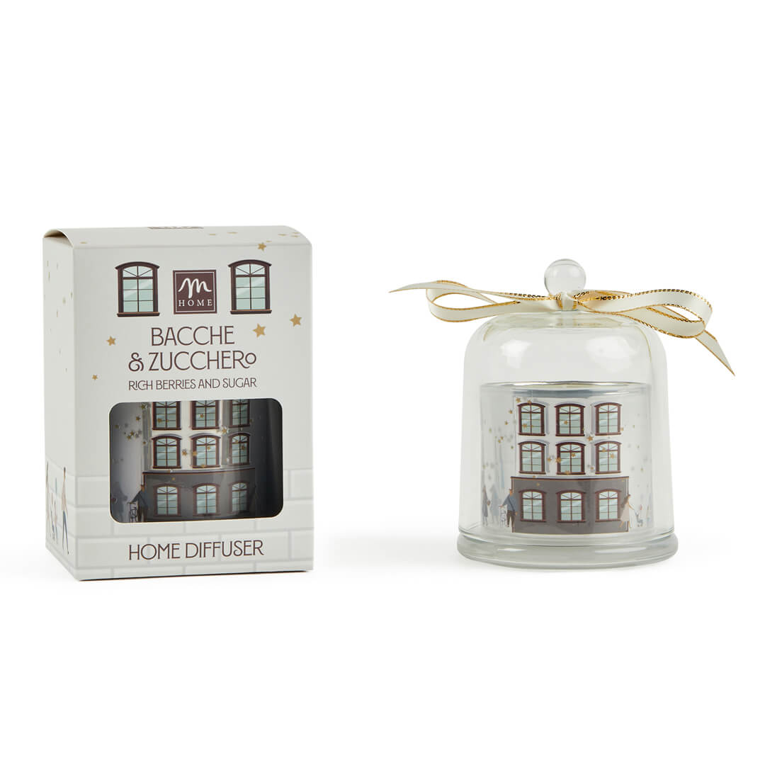 Sveča Zvonček, s steklenim pokrovom, bela