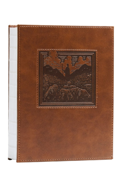 NKJV New Testament, Tracing edition: Engaging the Scripture Word by Word (Brown Leathersoft over Board)