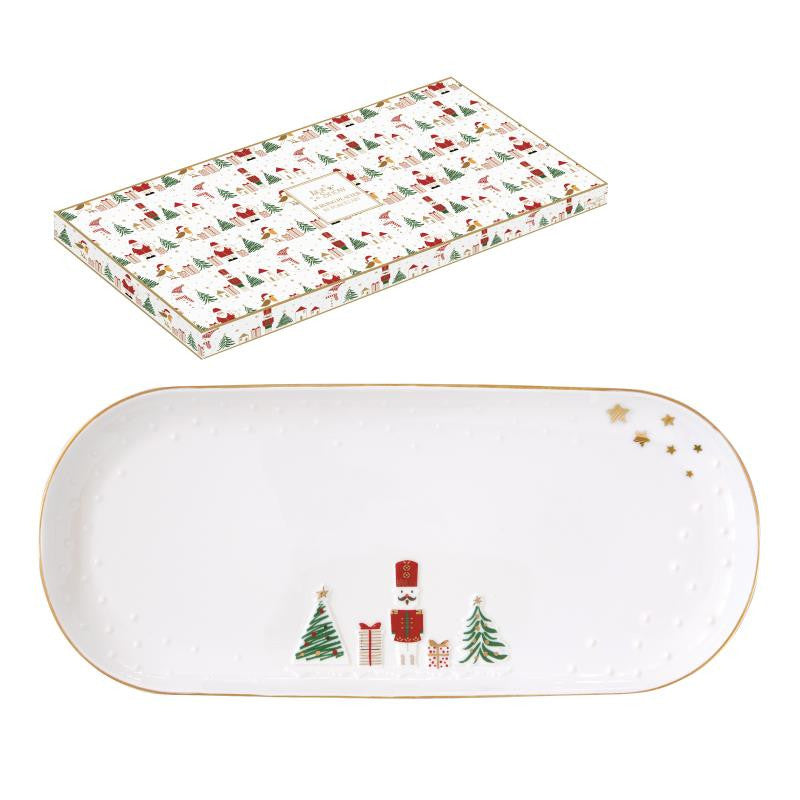 Servirni pladenj LET IT SNOW, 34x15 cm