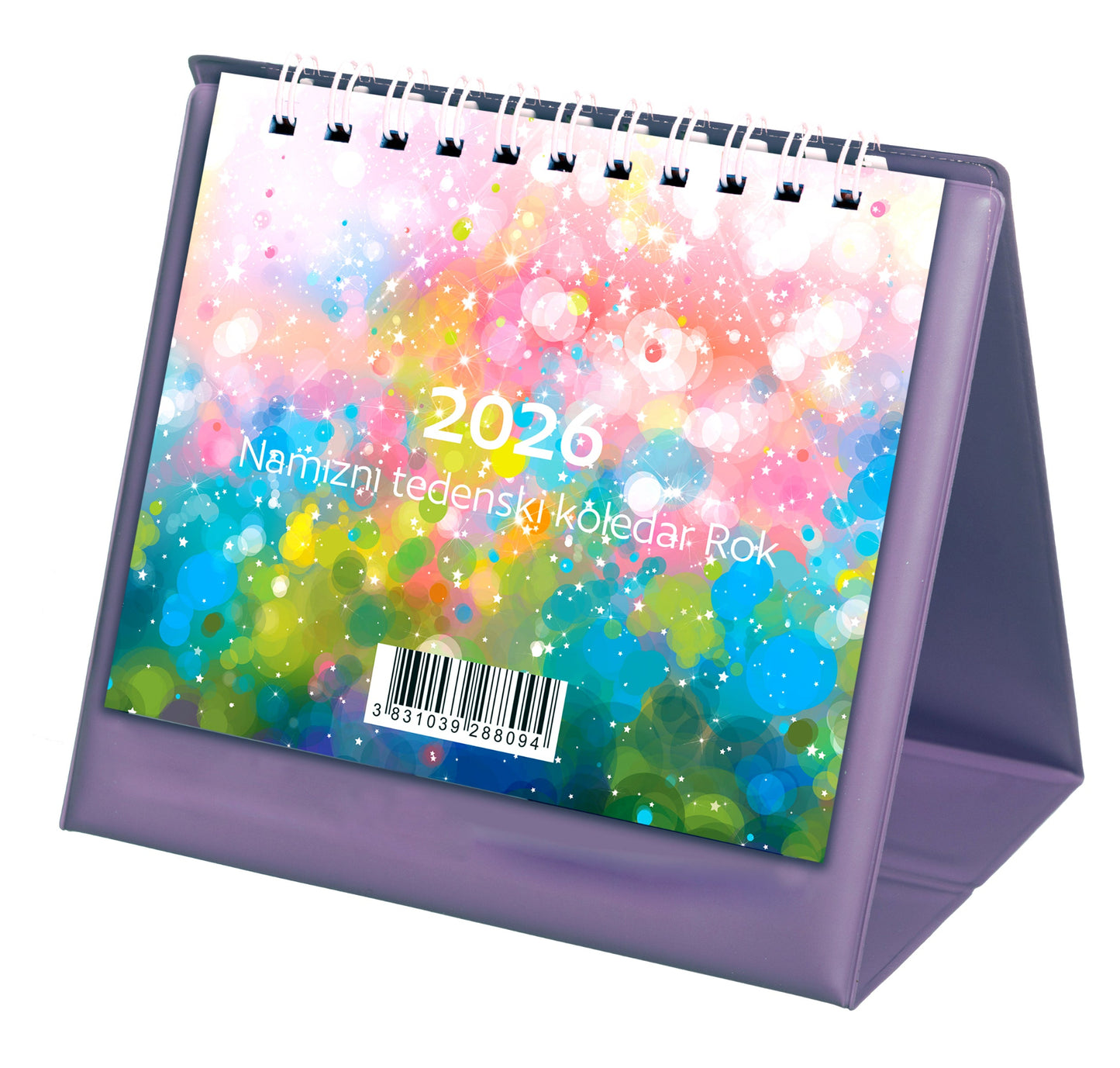 Namizni tedenski koledar Rok 2026, viola
