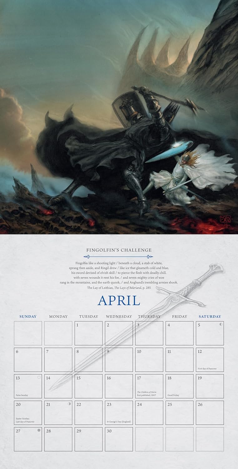 Tolkien Calendar 2025