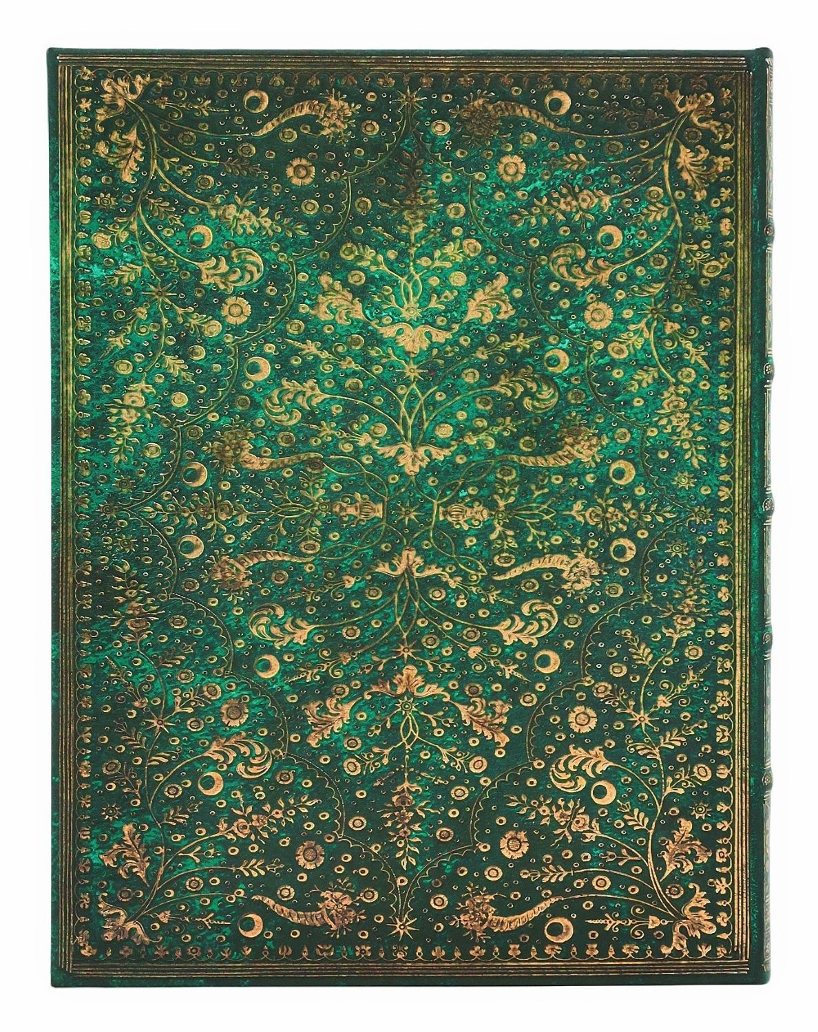 Blok Paperblanks "Emerald Flower", midi, črtani