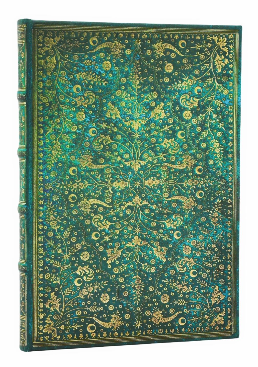 Blok Paperblanks "Emerald Flower", midi, črtani