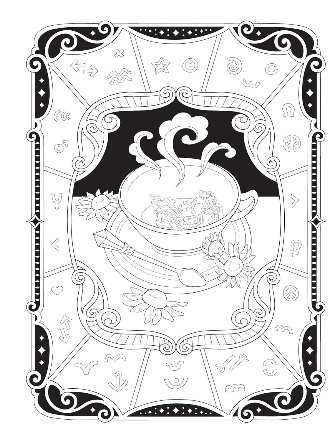 Creative Haven Witchcraft Coloring Book