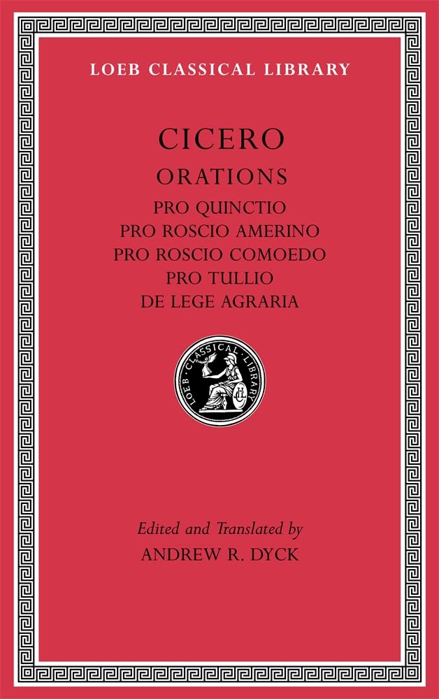 Pro Quinctio. Pro Roscio Amerino. Pro Roscio Comoedo. Pro Tullio. De Lege Agraria
