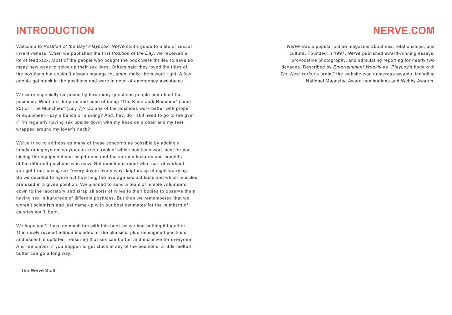 Position of the Day Playbook: Sex Every Day in Every Way