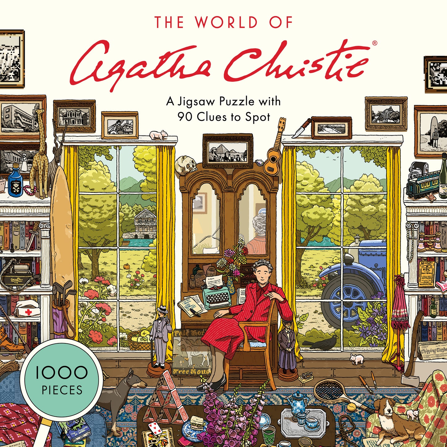 The World of Agatha Christie: 1000-piece Jigsaw with 90 clues to spot