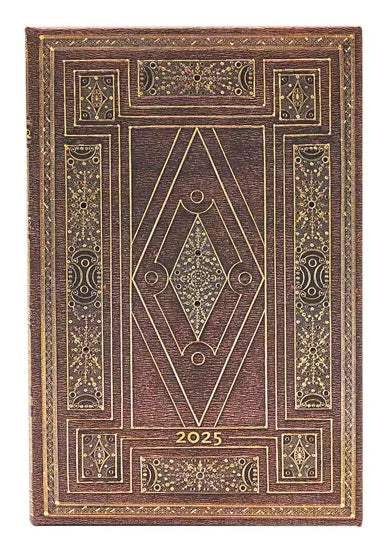 Planer Paperblanks "First Folio" 2025, 12-mesečni, mini, horizontalen