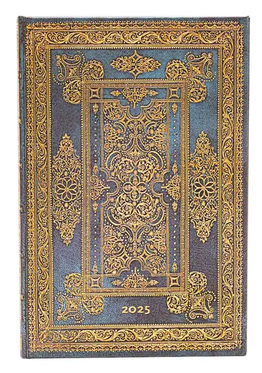 Planer Paperblanks "Blue Luxe" 2025, 12-mesečni, mini, verso