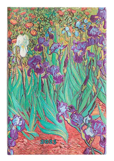 Planer Paperblanks "Van Gogh’s Irises" 2025, 12-mesečni, mini, verso