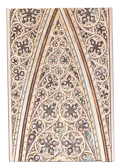 Planer Paperblanks "Vault of the Milan Cathedral" 2025, 12-mesečni, mini, verso