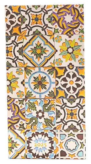 Planer Paperblanks "Porto" 2025, 12-mesečni, slim, horizontalen