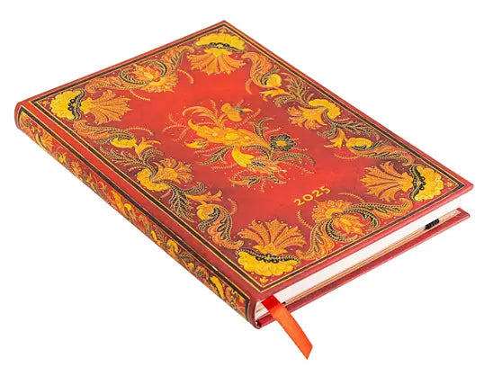 Planer Paperblanks "Fiammetta" 2025, 12-mesečni, midi, horizontalen