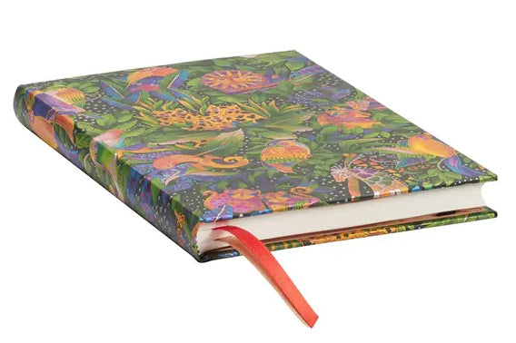 Planer Paperblanks "Jungle Song" 2025, 12-mesečni, midi, horizontalen