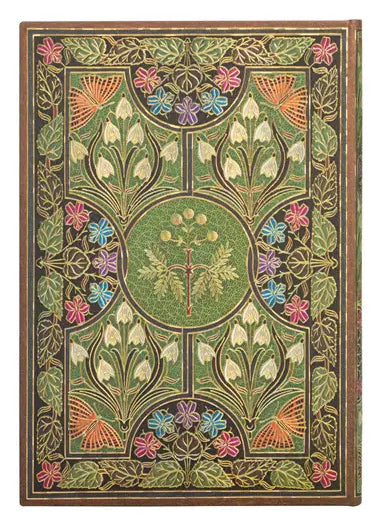 Planer Paperblanks "Poetry in Bloom" 2025, 12-mesečni, midi, horizontalen