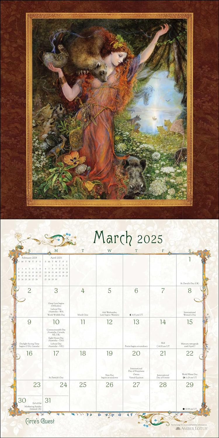 Women of Myth & Magic 2025 Fantasy Art Wall Calendar by Kinuko Craft