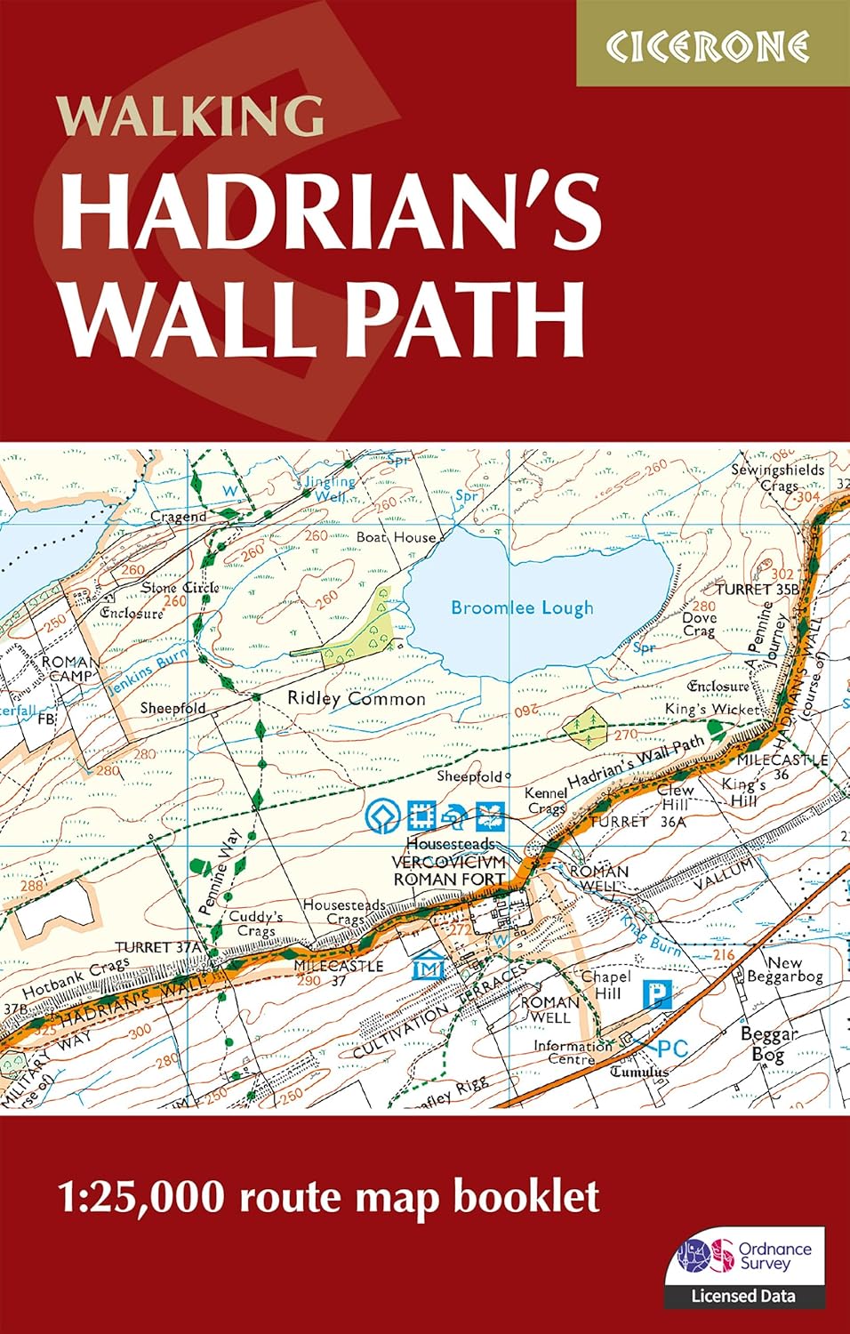 Hadrian and #039;s Wall Path Map Booklet