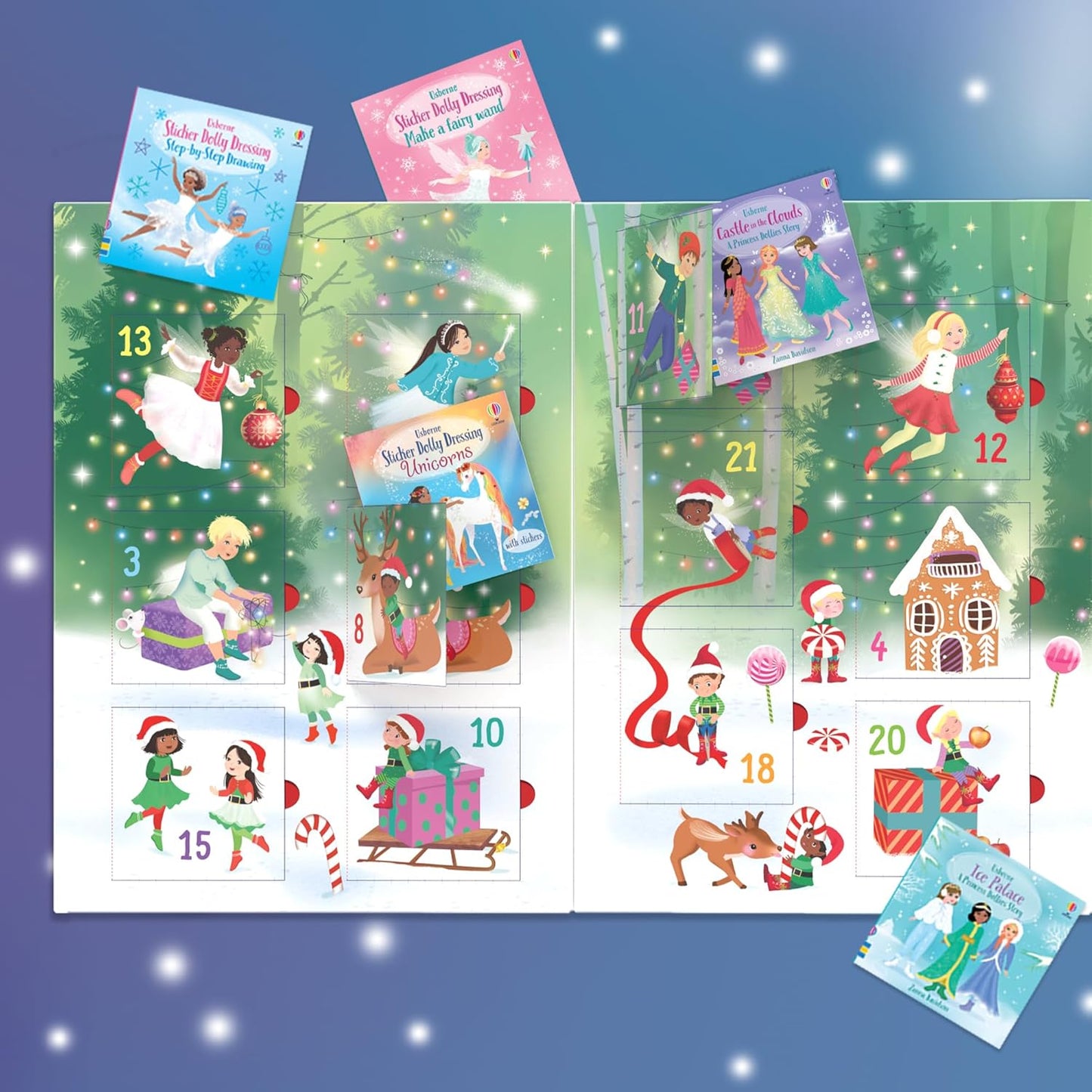 Sticker Dolly Dressing Advent Calendar: A Festive Collection of Dress Up Sticker Dolls, Puzzles, and other Activity Books