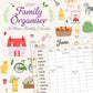 Family Organiser - At Home 2026 Square Wall Calendar