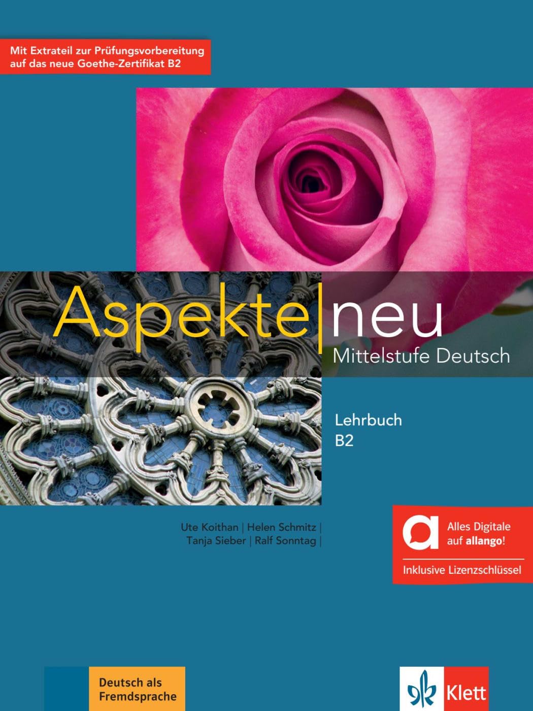 Aspekte neu B2 (Hybride Ausgabe allango), učbenik + online dostop