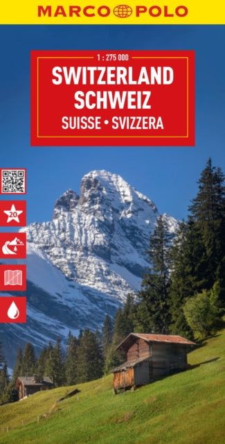 Švica, avtokarta, 1 : 275.000
