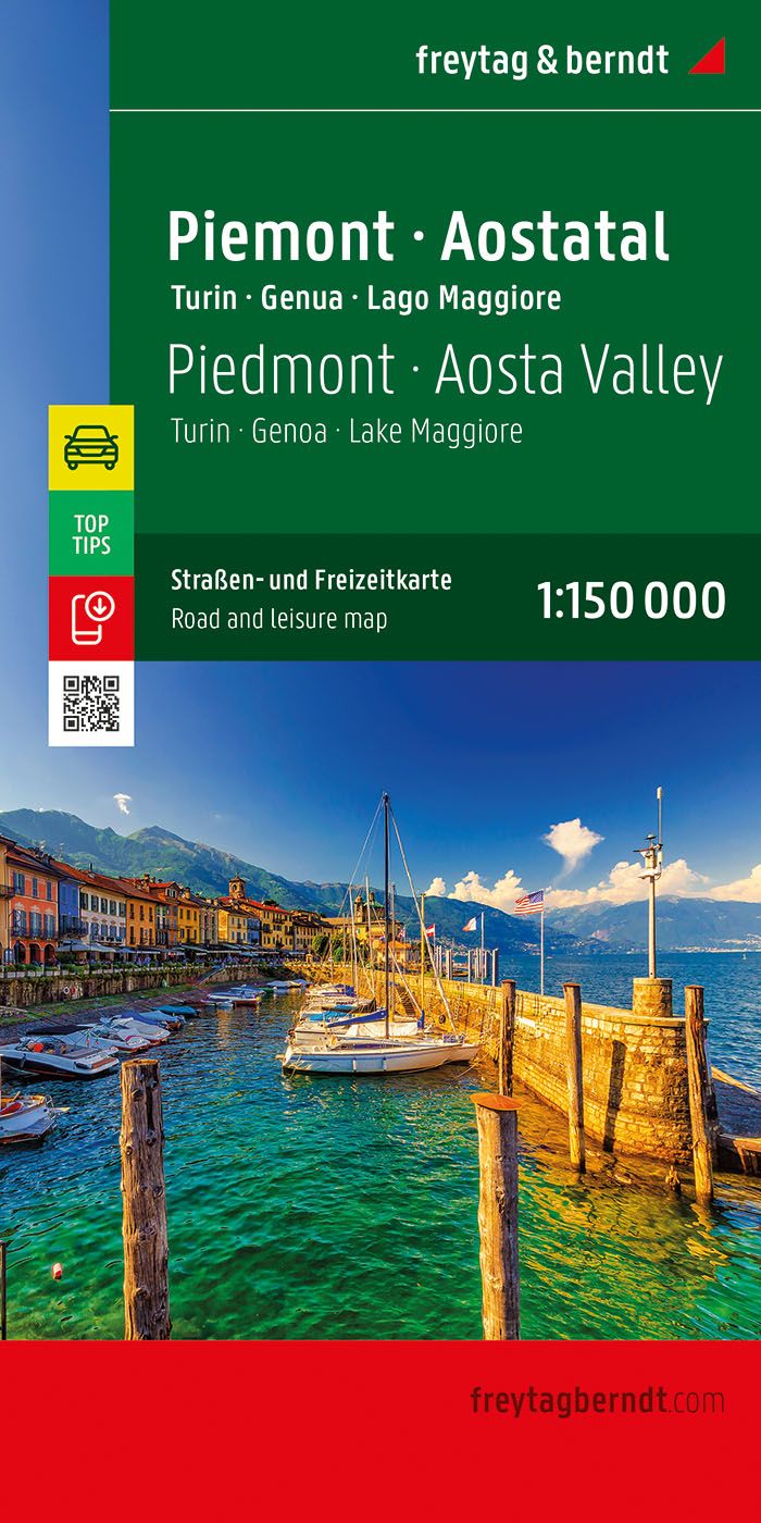 Piedmont - Aosta Valley Road and Leisure Map