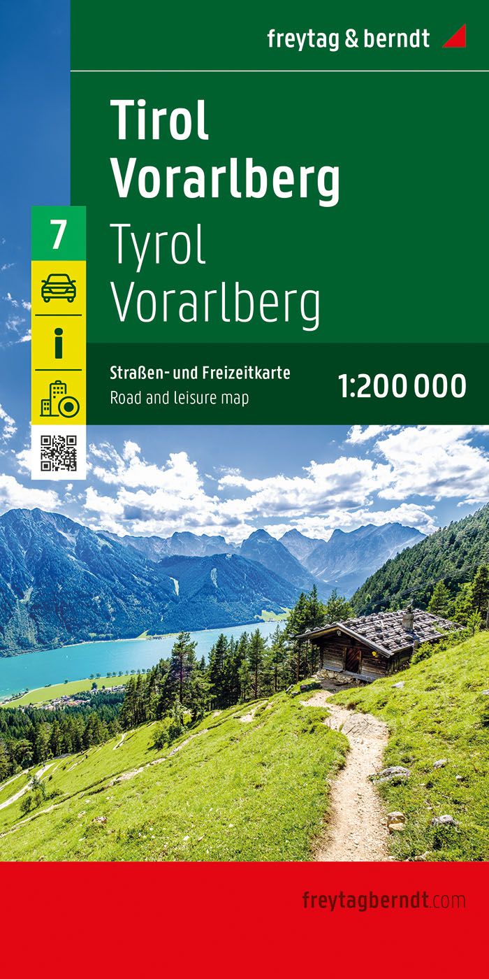 Tyrol - Voralberg Road and Leisure Map