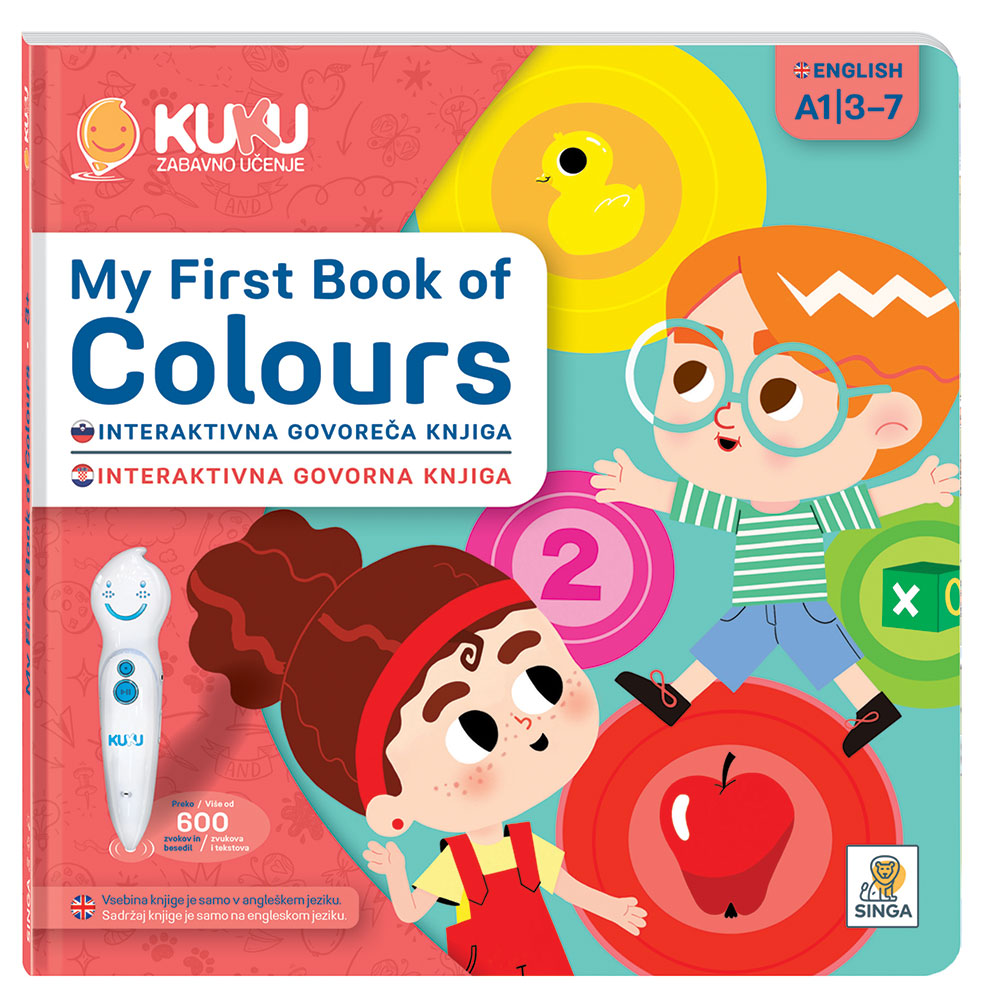 Interaktivna knjiga KUKU: My First Book of Colours (brez pisala)