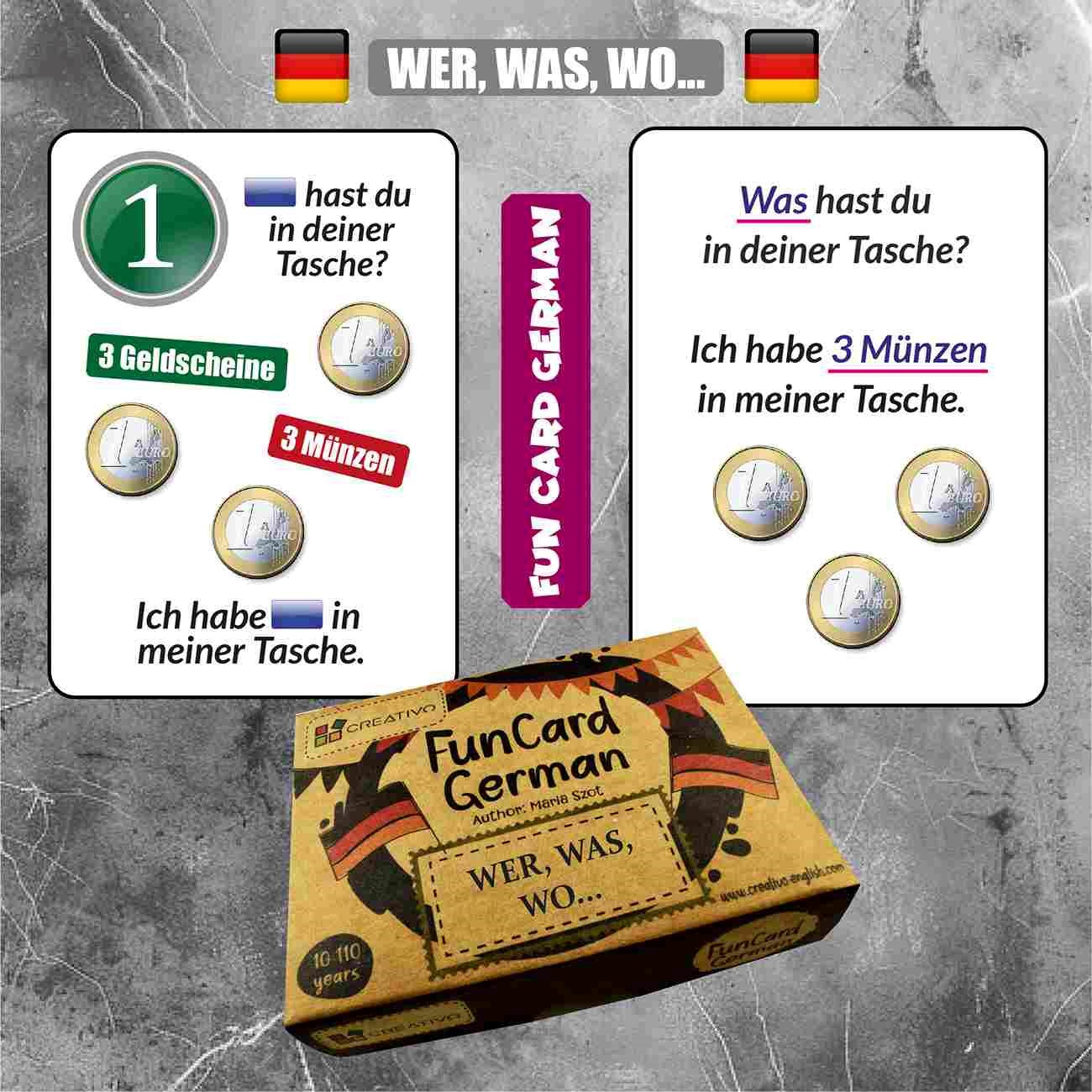 CREATIVO FUN CARD GERMAN WER, WAS, WO...