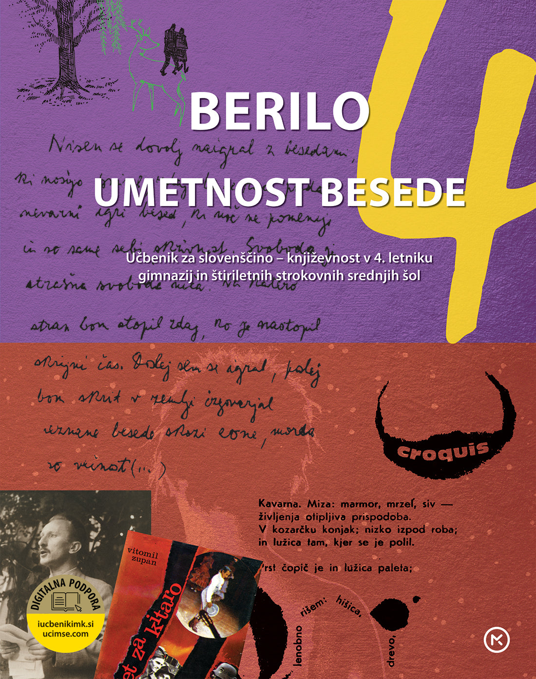 BERILO 4, Umetnost besede, učbenik za slovenščino-književnost v 4. letniku gimnazij in štiriletnih strokovnih šol
