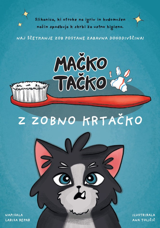 Mačko Tačko z zobno krtačko