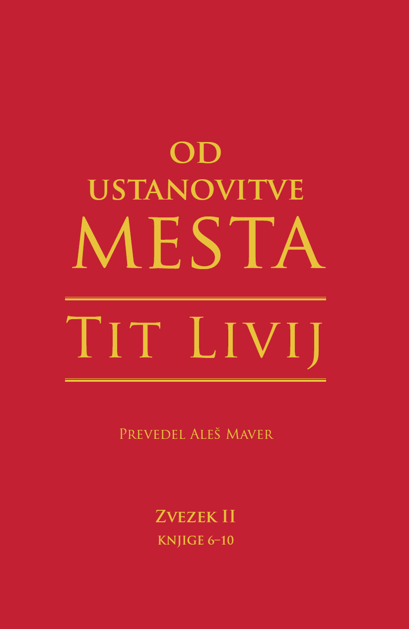 Od ustanovitve mesta (Zvezek II, knjige 6-10)